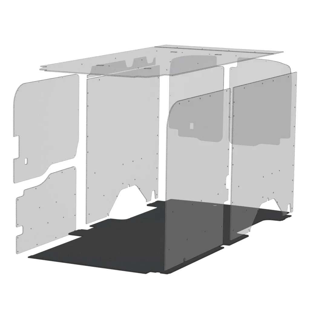 532-043-7521 – LEGEND FLEET Cargo Area Liner, Black Direct Fit Flat Edges Rubber Non-Skid 1 Piece Without Sills
